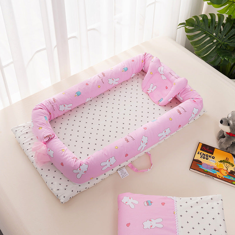 Portable Crib Bed Removable And Washable Newborn Baby Sleeping Artifact Foldable Bionic Bed