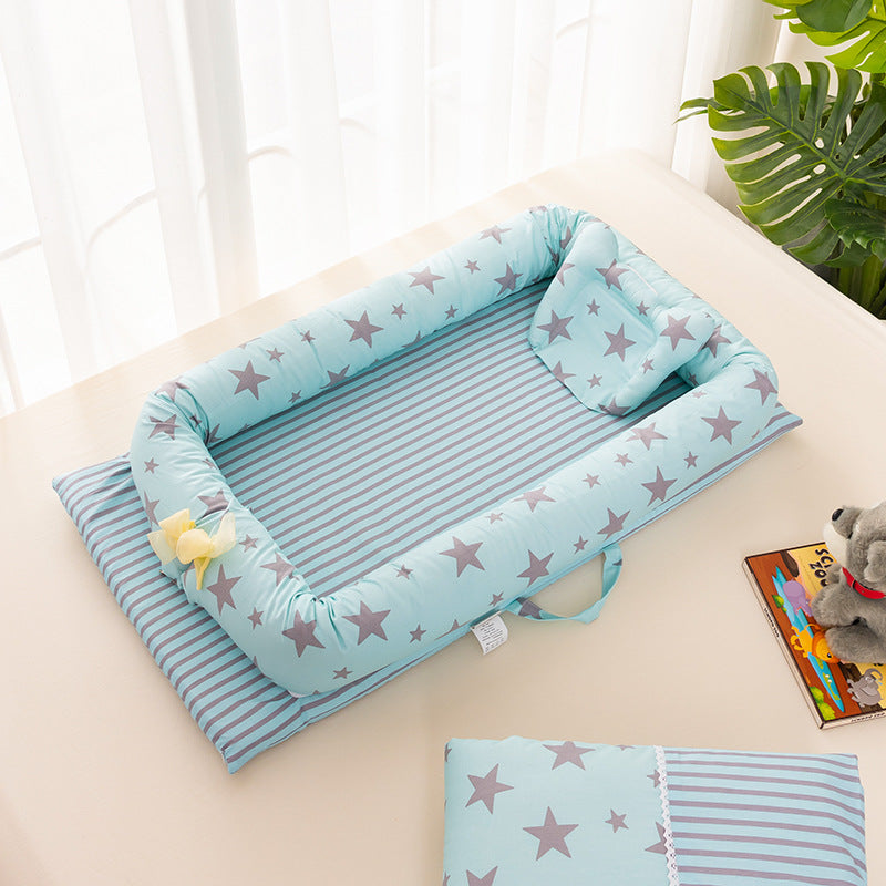 Portable Crib Bed Removable And Washable Newborn Baby Sleeping Artifact Foldable Bionic Bed