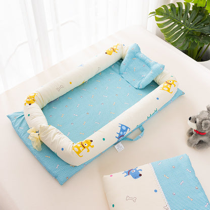 Portable Crib Bed Removable And Washable Newborn Baby Sleeping Artifact Foldable Bionic Bed