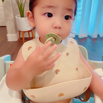 Food Grade Silicone Rice Pocket Food Supplement Bib