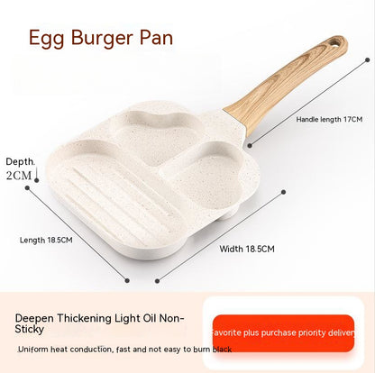 Aluminum Four-hole Frying Pan