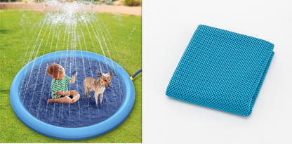 Non-Slip Splash Pad For Kids And Pet Dog Pool Summer Outdoor Water Toys Fun Backyard Fountain Play Mat