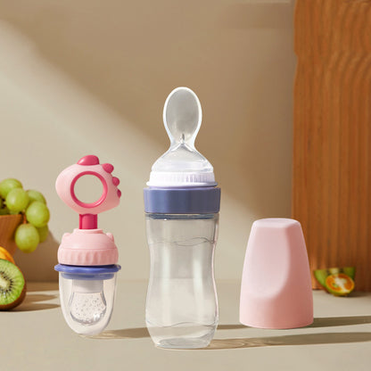 Squeeze Baby Rice Paste Spoon Feeder