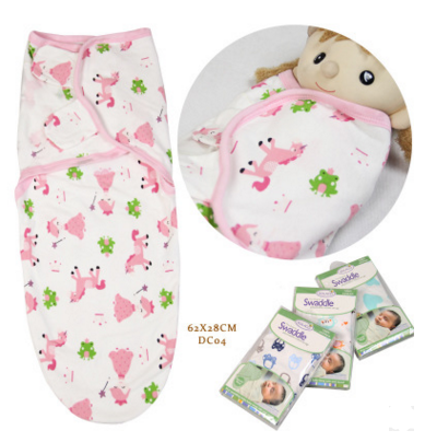 Cotton baby baby wrapped towel, cartoon baby sleeping bag, anti startled baby and baby products