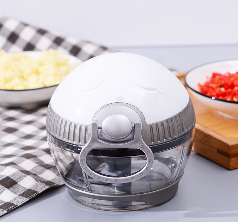 Multi-function manual food processor