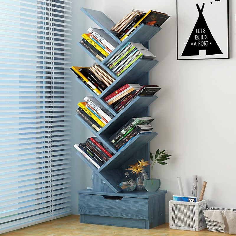 Bookshelf Storage Floor Bookcase Living Room Decoration Rack