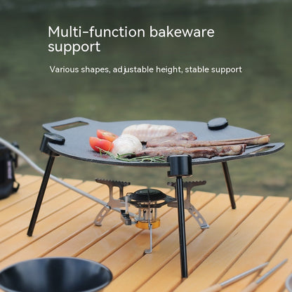 Outdoor Aluminum-alloy Baking Tray Bracket Portable Gas Stove Barbecue Plate Pot Rack