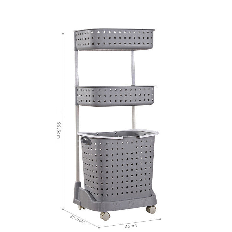 Dirty Clothes Storage Basket Rack