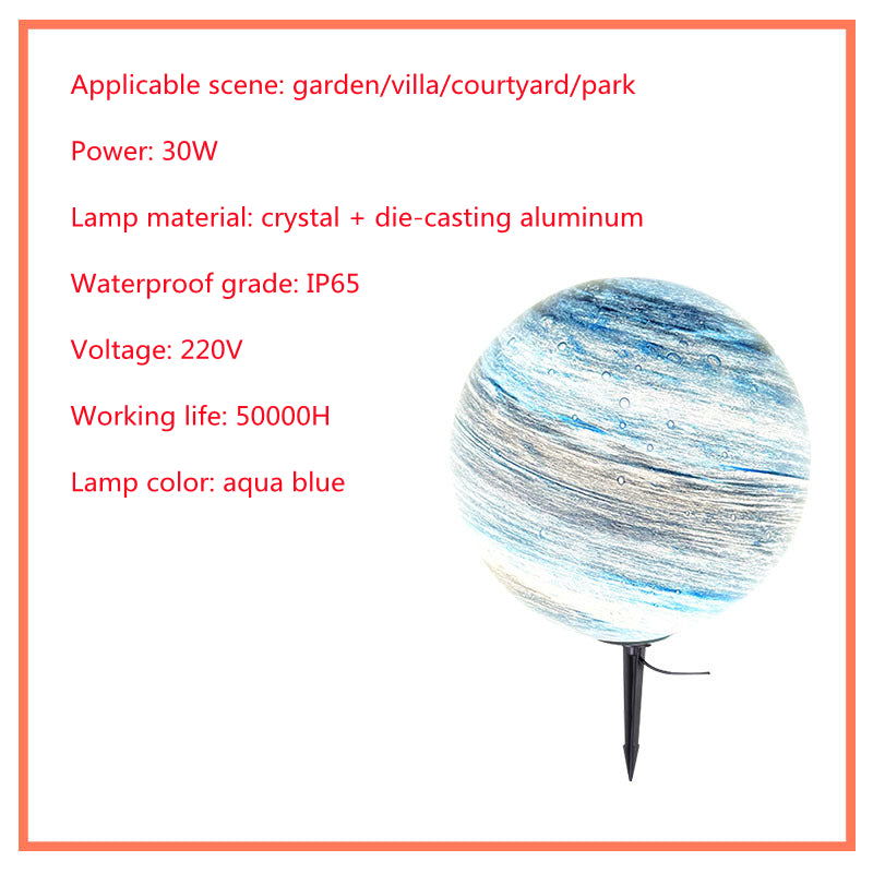 Solar Lawn Outdoor Waterproof Villa Garden Grass Earth Lamp