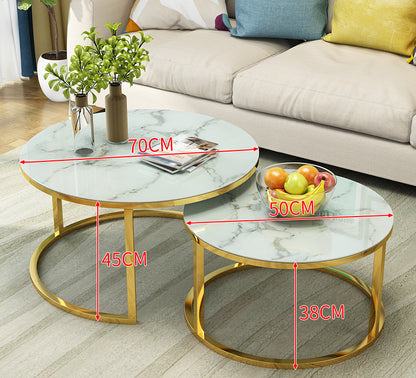 Simple Home Balcony Round Coffee Table