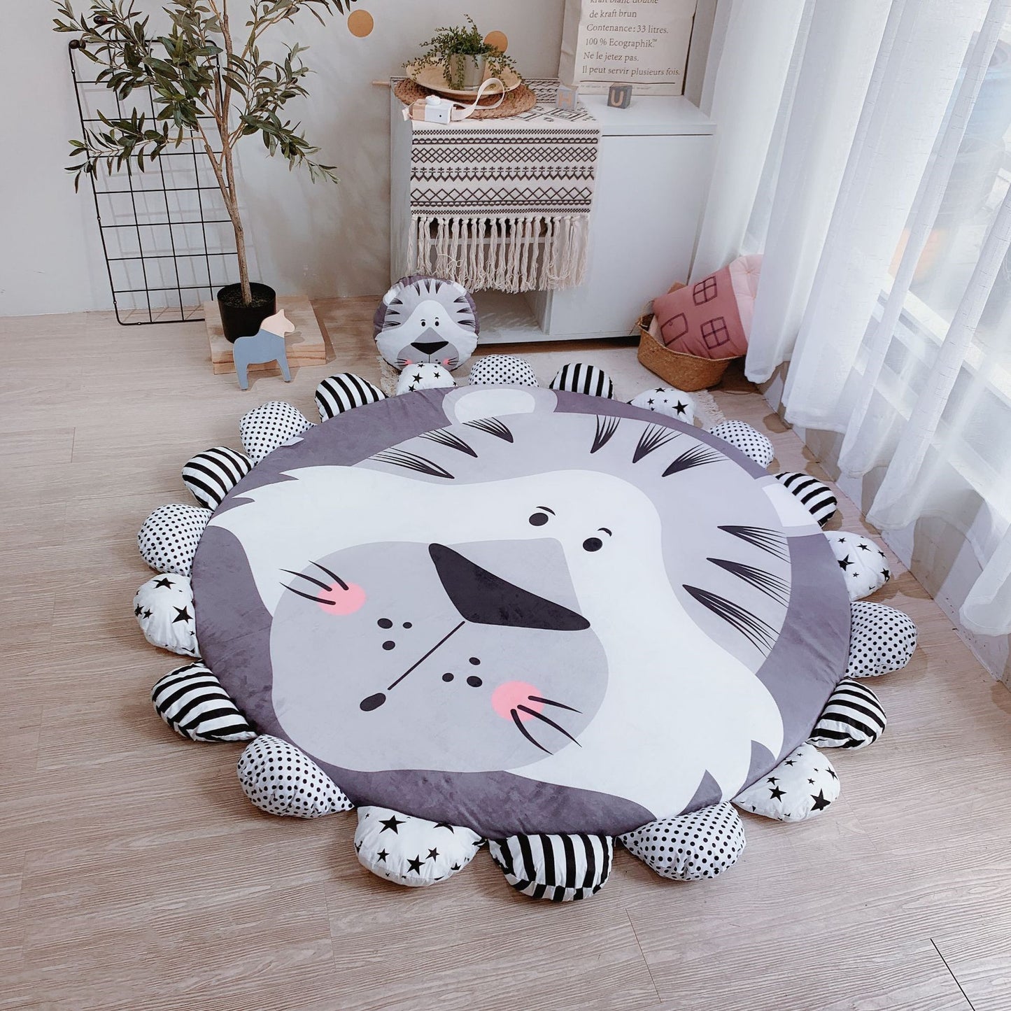 Children's Cartoon Of Household Sunflower Floor Mat