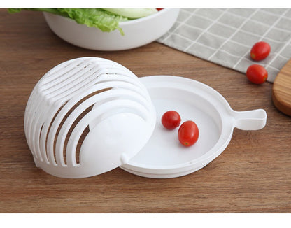 Salad Cutter Fruit Salad Cutting Bowl